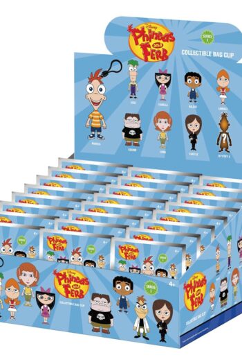 Phineas and Ferb 3D Foam Bag Clips Series 1 Display (24)