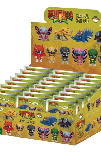 Godzilla vs. Power Rangers 3D PVC Bag Clips Series 1 Display (24)