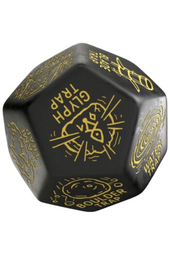 Viridian Jumbo Dice Trap Generator Die D12 Black