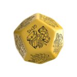 Viridian Jumbo Dice Treasure Generator Die D12 Yellow