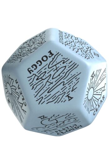 Viridian Jumbo Dice Weather Generator Die D12 Blue