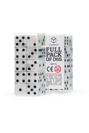 Q Workshop Dice Set Full Pack D6 Pearl (20)
