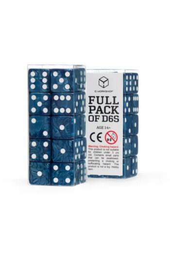 Q Workshop Dice Set Full Pack D6 Cobalt (20)