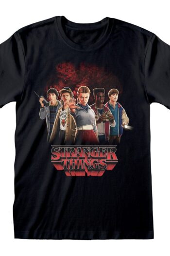 Stranger Things T-Shirt Group with Vecna behind Size M