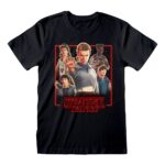 Stranger Things T-Shirt Characters in Glowing Box Size M