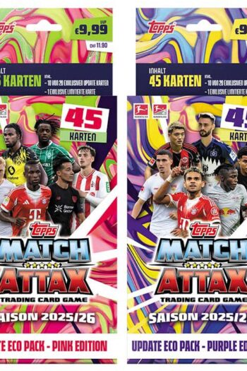 Bundesliga Match Attax Trading Cards 2025/26 Update Eco Pack