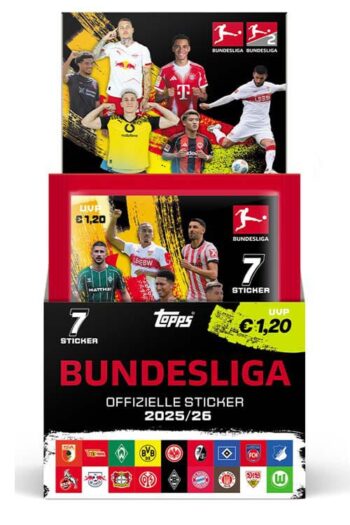 Bundesliga 2025/26 Sticker Collection Booster Display (50)