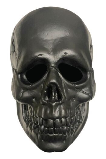 Don Post Vinyl Mask Black Skull