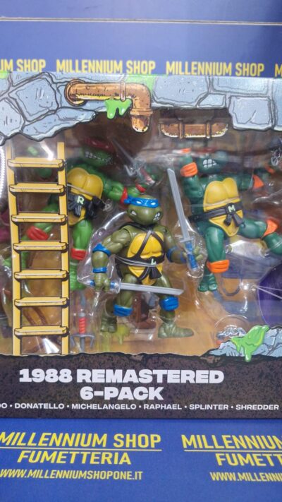Teenage Mutant Ninja Turtles 6-Pack Action Figures 1988 Remastered heo EU Exclusive by Playmates - immagine 3