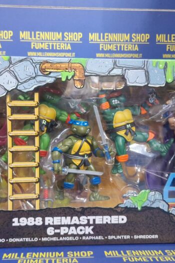 Teenage Mutant Ninja Turtles 6-Pack Action Figures 1988 Remastered heo EU Exclusive by Playmates