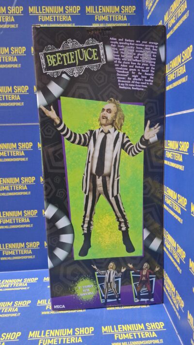 Beetlejuice 1988 Action Figure 1/4 Striped Suit Beetlejuice 45 cm by Neca - immagine 4