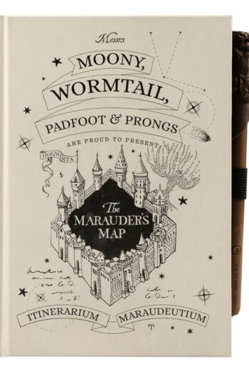 Harry Potter Premium Notebook A5 with Light Marauder's Map