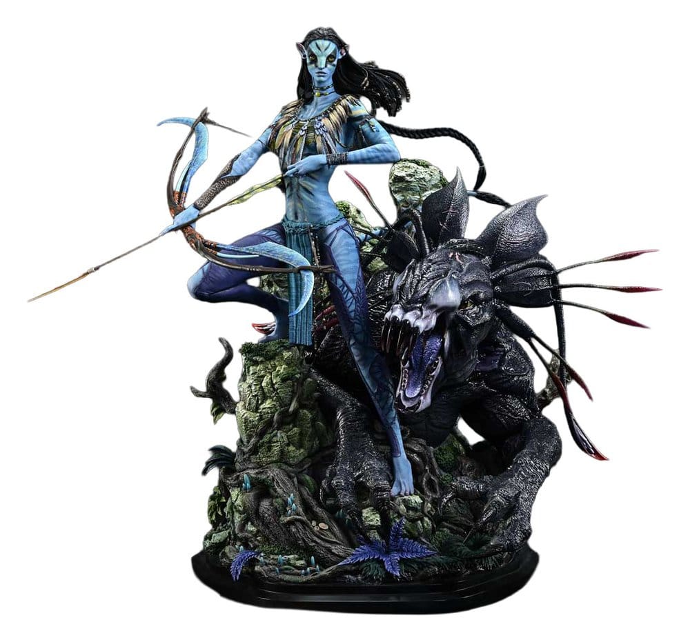x_p1sremavtr-02 Avatar (Film) Real Elite Masterline Series Statue 1/4 Neytiri & Thanator 75 cm - immagine 1