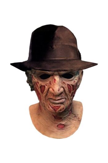 A Nightmare On Elm Street Deluxe Latex Mask with Hat Freddy Krueger