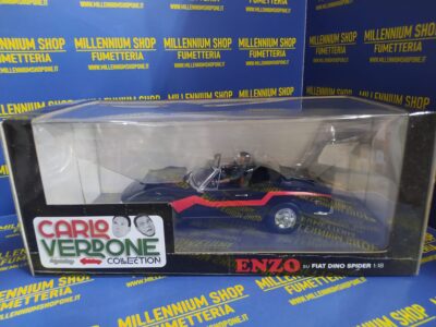 Infinite Statue - Carlo Verdone Enzo Su Fiat Dino Spider 1:18 Resin Car - immagine 3