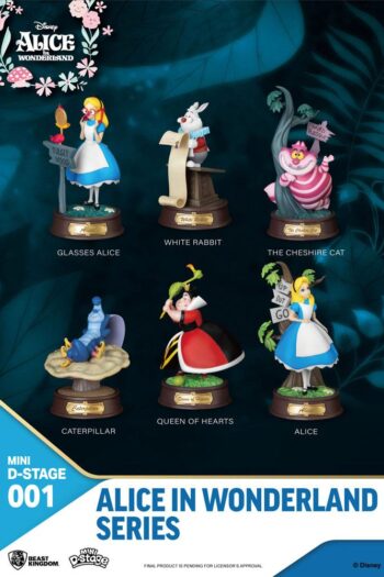 Alice in Wonderland Mini Diorama Stage Statues 6-pack 10 cm