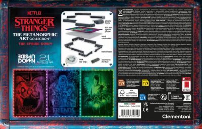 Stranger Things Metamorphic Art Collection Jigsaw Puzzle with Light-Up Effect The Upside (520 pieces) by Clementoni - immagine 3