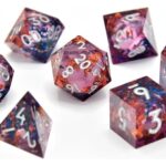 CritStones Liquid Core Dice Set Fey Mist (7)
