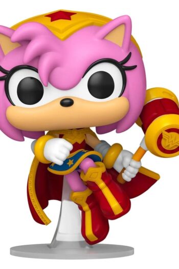 DC x Sonic the Hedgehog POP! Heroes Vinyl Figure Amy as Wonder Woman 9 cm
