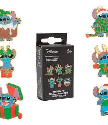 Disney by Loungefly Enamel Pins Blind Box Stitch Holiday Display (18)