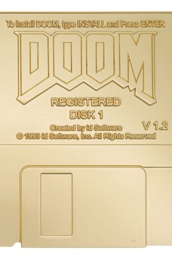 Doom Replik Floppy Disk Gold Plated Limited Edition