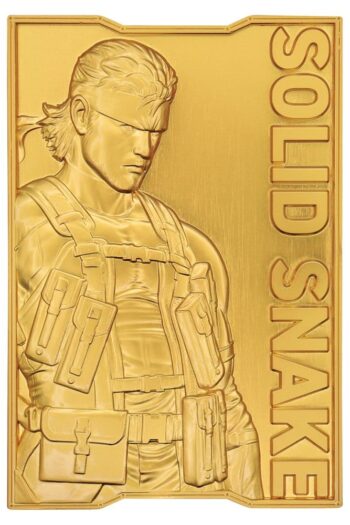 Metal Gear Solid 2 Ingot Snake 24k Gold Plated Limited Edition