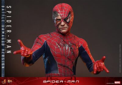 Spider-Man Movie Masterpiece Action Figure 1/6 Spider-Man (Battle Damaged Version) 30 cm by Hot Toys - immagine 11