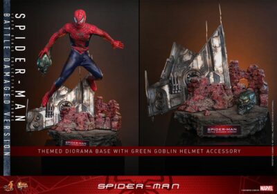 Spider-Man Movie Masterpiece Action Figure 1/6 Spider-Man (Battle Damaged Version) 30 cm by Hot Toys - immagine 15