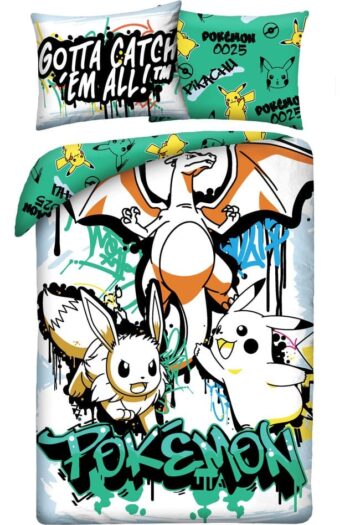 Pokémon Duvet Set Ver. 18 140 x 200 cm / 70 x 90 cm