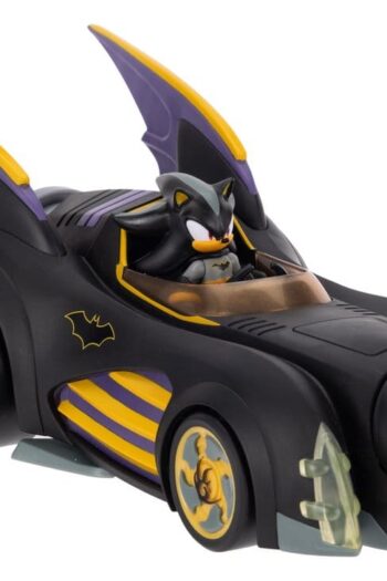 DC x Sonic - The Hedgehog Action Figure with Vehicle Shadow Batman & Batmobile 6 cm