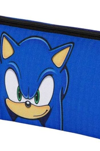 Sonic - The Hedgehog Triple Pencil case SEGA Sight Blue