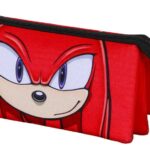 Sonic - The Hedgehog Triple Pencil case SEGA Knuckles Sight Red