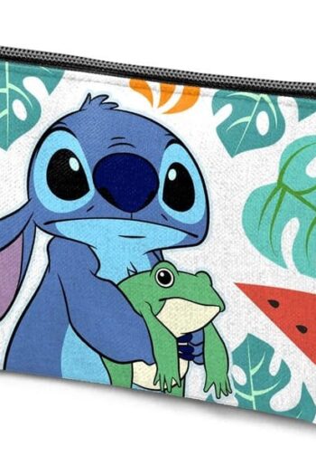 Lilo & Stitch Triple Pencil case Frog Multicolour