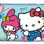 Sanrio Small Square Coin Purse Hello Kitty Friendship Blue