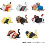 One Piece Mega Cat Project Trading Figure Egghead NyanPieceNyan! Stickie! 3 cm Assortment (8)