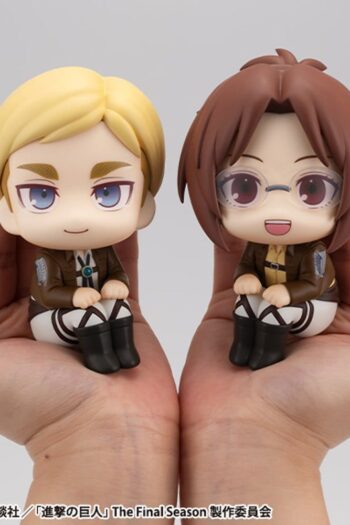 Attack on Titan Look Up PVC Statues Hange Zoe & Erwin Smith (with gift) 11 cm