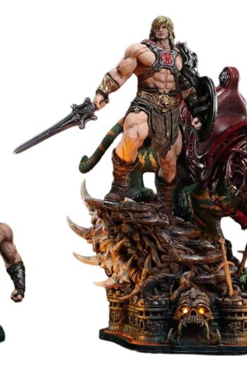 Masters of the Universe Real Elite Masterline Series Statue 1/4 He-Man & Battle Cat Ultimate Version 86 cm