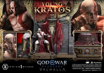 Throne Legacy God of War Series Statue 1/3 Ragnarok Young Thyself Kratos 91 cm by Prime 1 - immagine 5