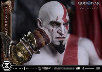 Throne Legacy God of War Series Statue 1/3 Ragnarok Young Thyself Kratos 91 cm by Prime 1 - immagine 11