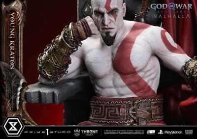 Throne Legacy God of War Series Statue 1/3 Ragnarok Young Thyself Kratos 91 cm by Prime 1 - immagine 13