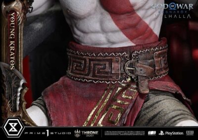 Throne Legacy God of War Series Statue 1/3 Ragnarok Young Thyself Kratos 91 cm by Prime 1 - immagine 12