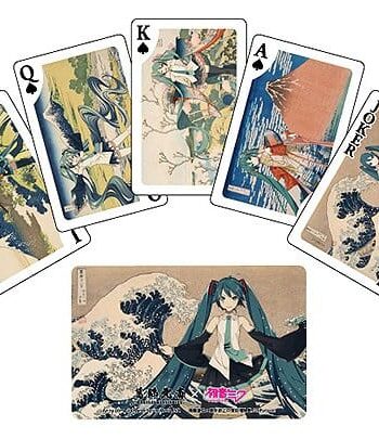 Katsushika Hokusai x Hatsune Miku Playing Cards