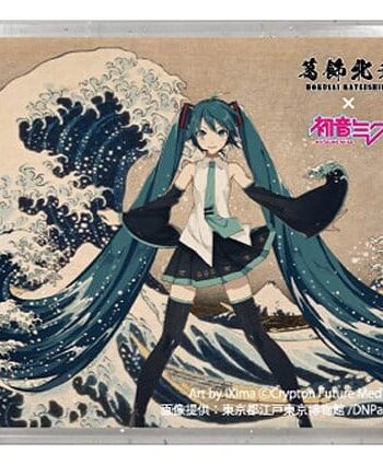 Katsushika Hokusai x Hatsune Miku 3D Magnet Thirty-six Views of Mount Fuji The Great Wave off Kanagawa