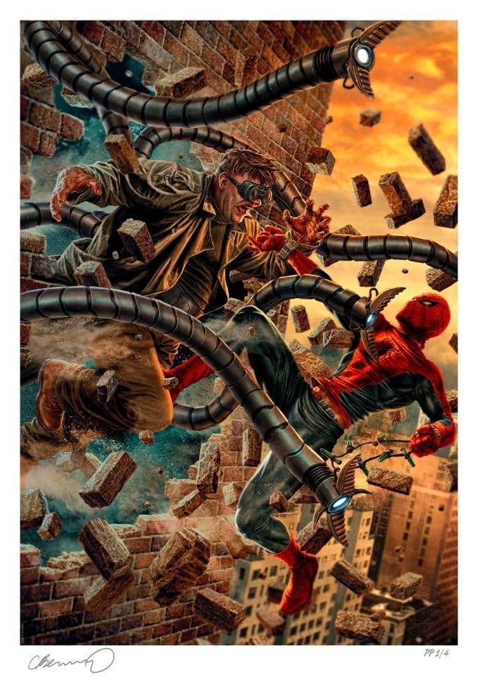 x_ss503009u Marvel Art Print The Amazing Spider-Man vs Doc Ock 46 x 61 cm - unframed - immagine 1