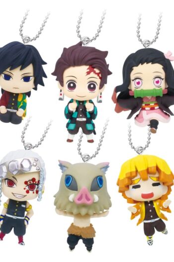 Demon Slayer: Kimetsu no Yaiba Swing Danglers Keychains 3 cm Mystery Capsule Display (12)