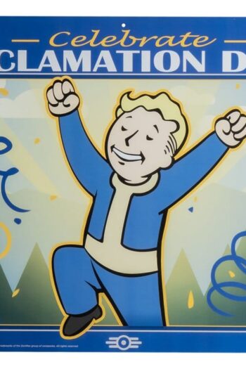 Fallout Metal Sign Reclamation Day