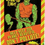 Toxic Crusaders Metal Sign Don´t Pollute