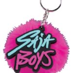 KPop Demon Hunters Pom Pom Keychain Saja Boys