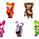 Rebel Bears Plush Action Figures Blind Box Movable Series Display 18 cm (6)
