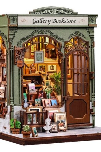 Miniature House Model Kit Gallery Bookstore 20 x 16 cm